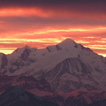 Lever de soleil sur le Mont Blanc