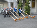 Sonneurs de cor des alpes à Lourdes