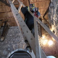 Une nouvelle échelle, avec une rampe, permet l'accès des cloches jusque sous le dome