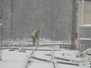 Scene de vie ferroviaire